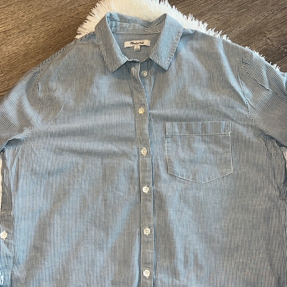 Madewell Striped Button- Up - Small - Picture 7 of 8